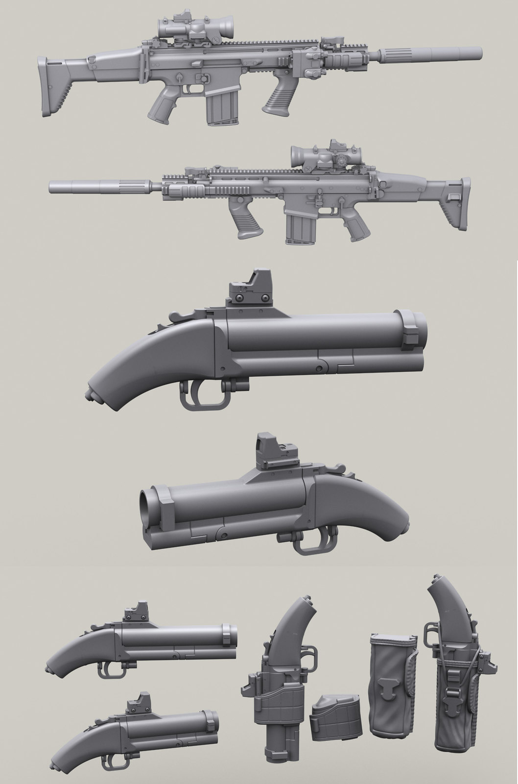 M79 "Pirate Gun" Gunner w/FN SCAR Mk.17 Legend Productions 1/35 USN Seal #3 