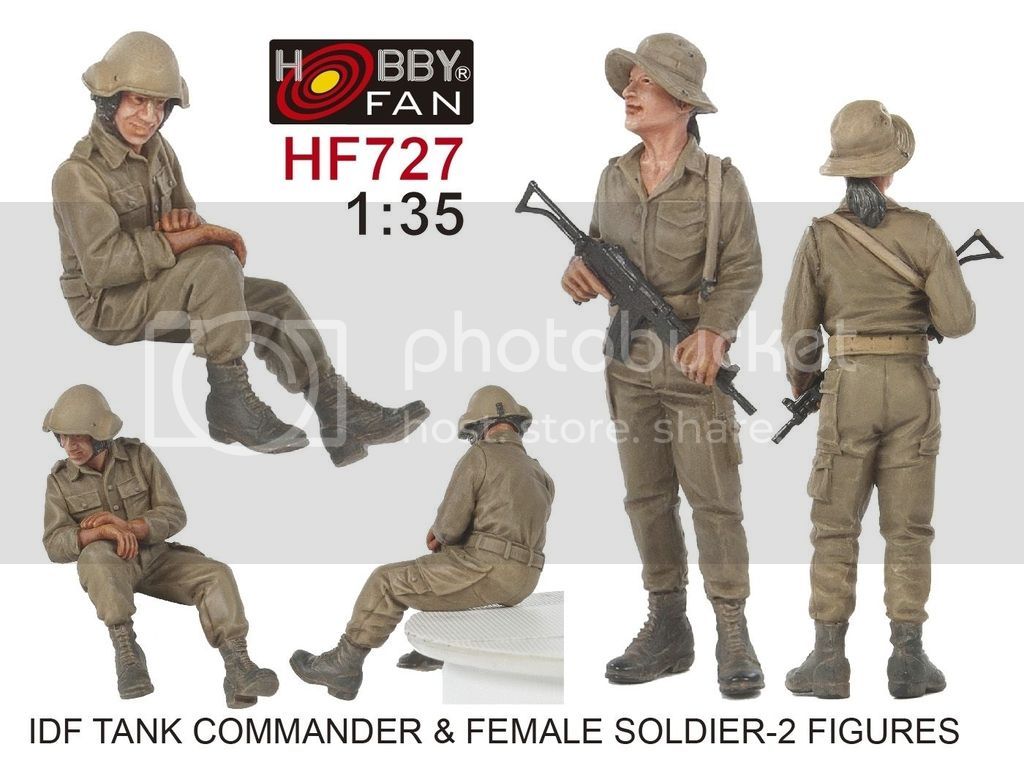 SCALE 1:16 MM225 IDF Female Tank crew 1 SOL RESIN FACTORY 